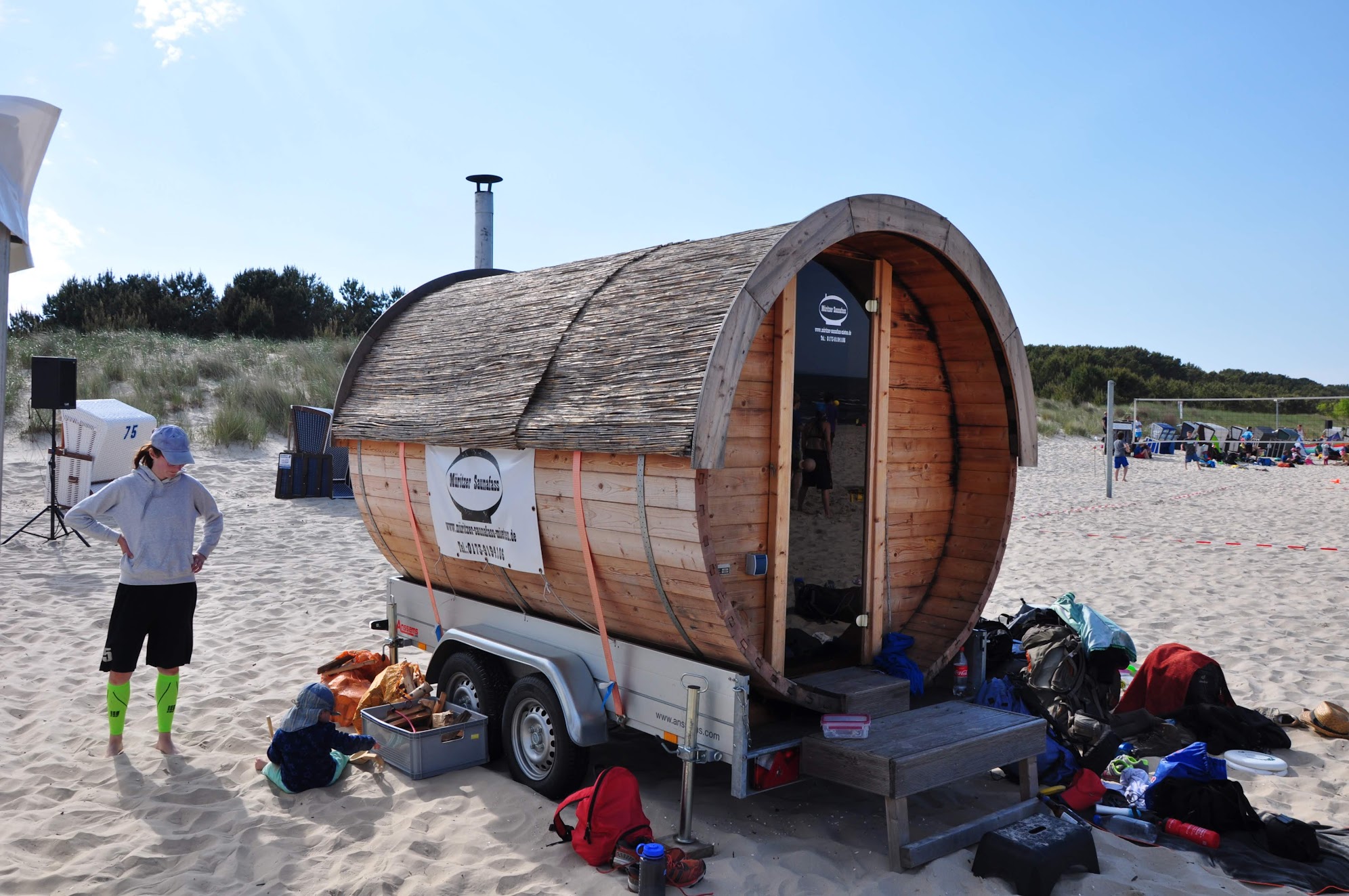 Barrel Sauna at Goldstrand